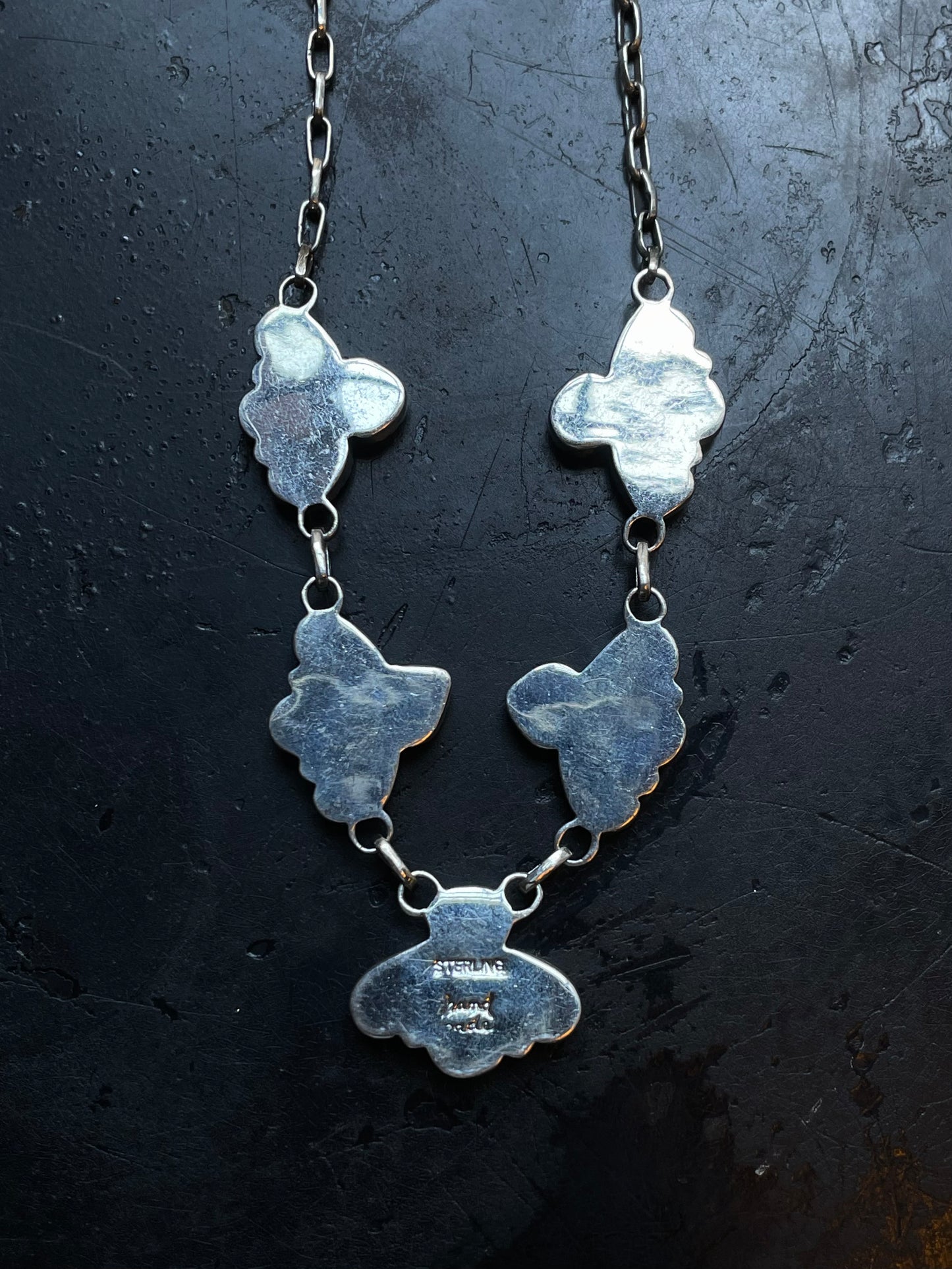 Kingman Turquoise Statement Necklace | 925 Sterling Silver E329
