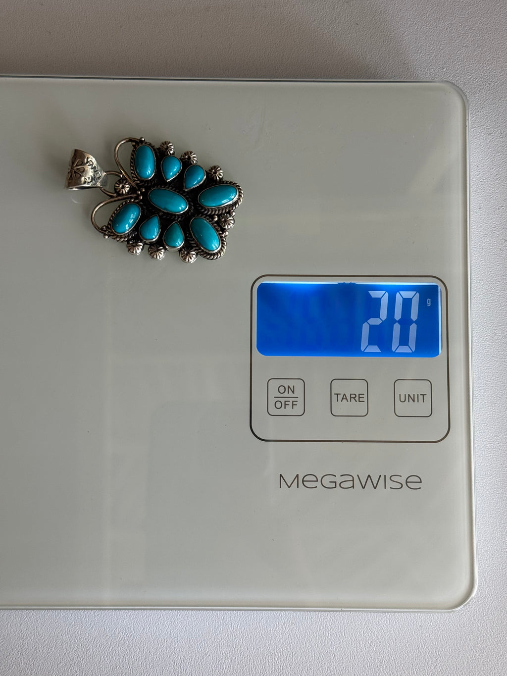 Butterfly Pendant in Kingman Turquoise | Sterling Silver | A821