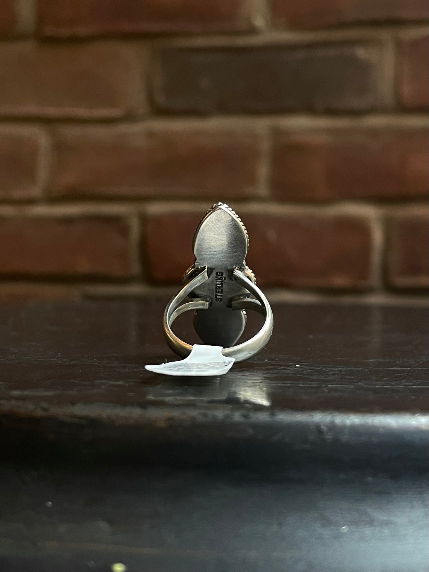 Kingman Turquoise 3 Stone Ring | Sterling Silver | Size 7 | A416
