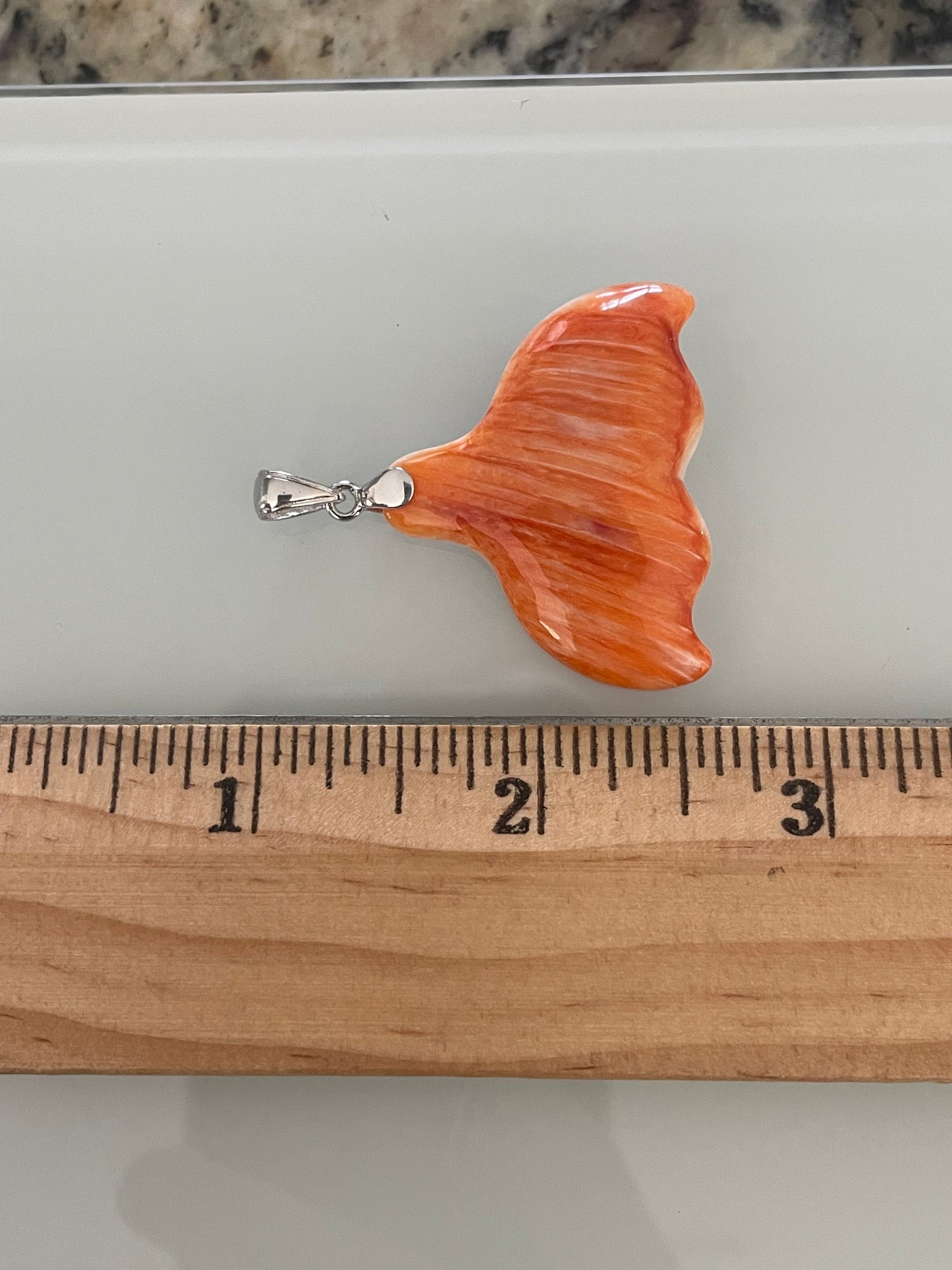 Spiny Oyster Whale Tail Pendant | 925 Sterling Silver E277