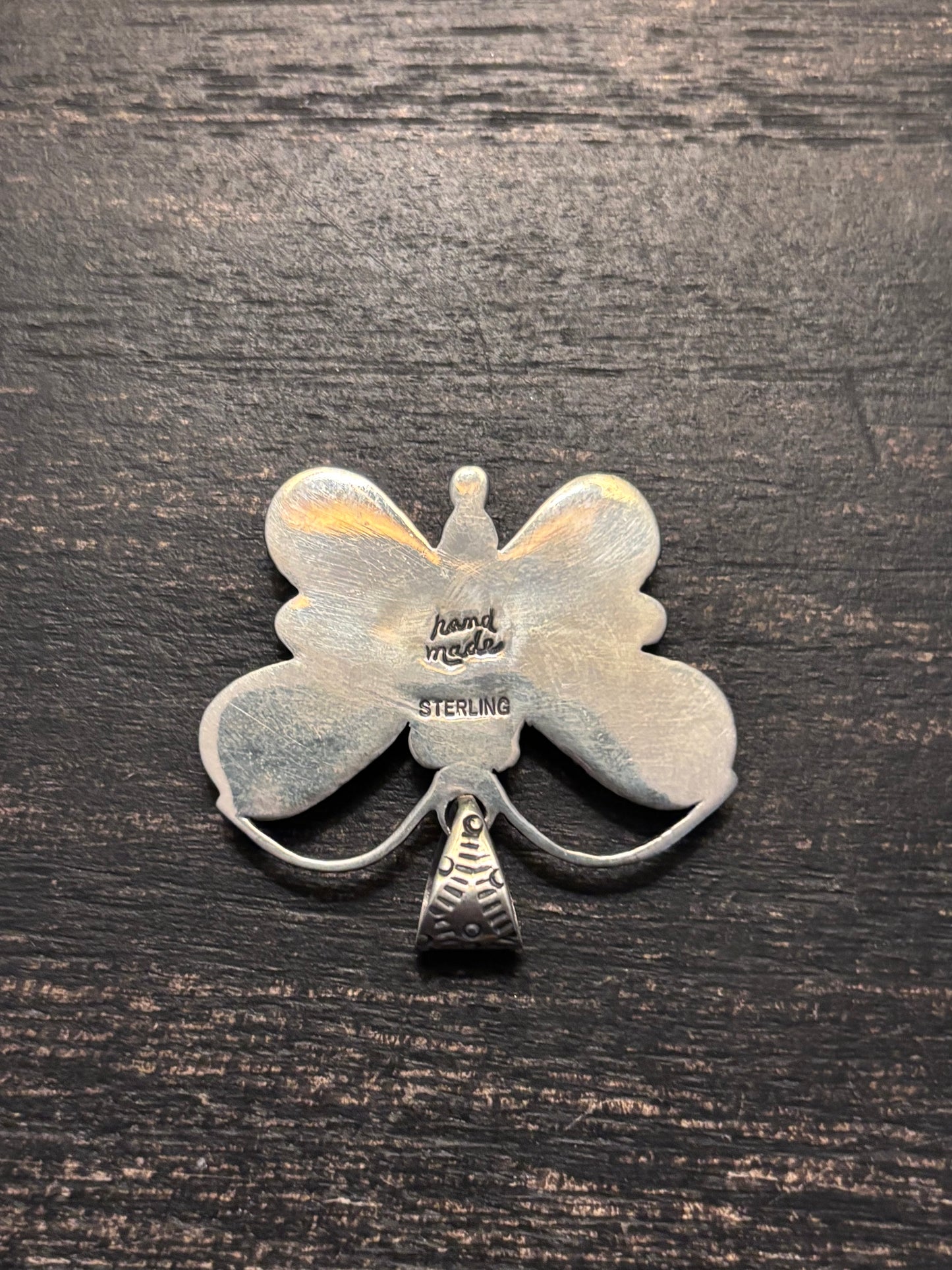 Turquoise Butterfly Pendant | 925 Sterling Silver Southwestern A113