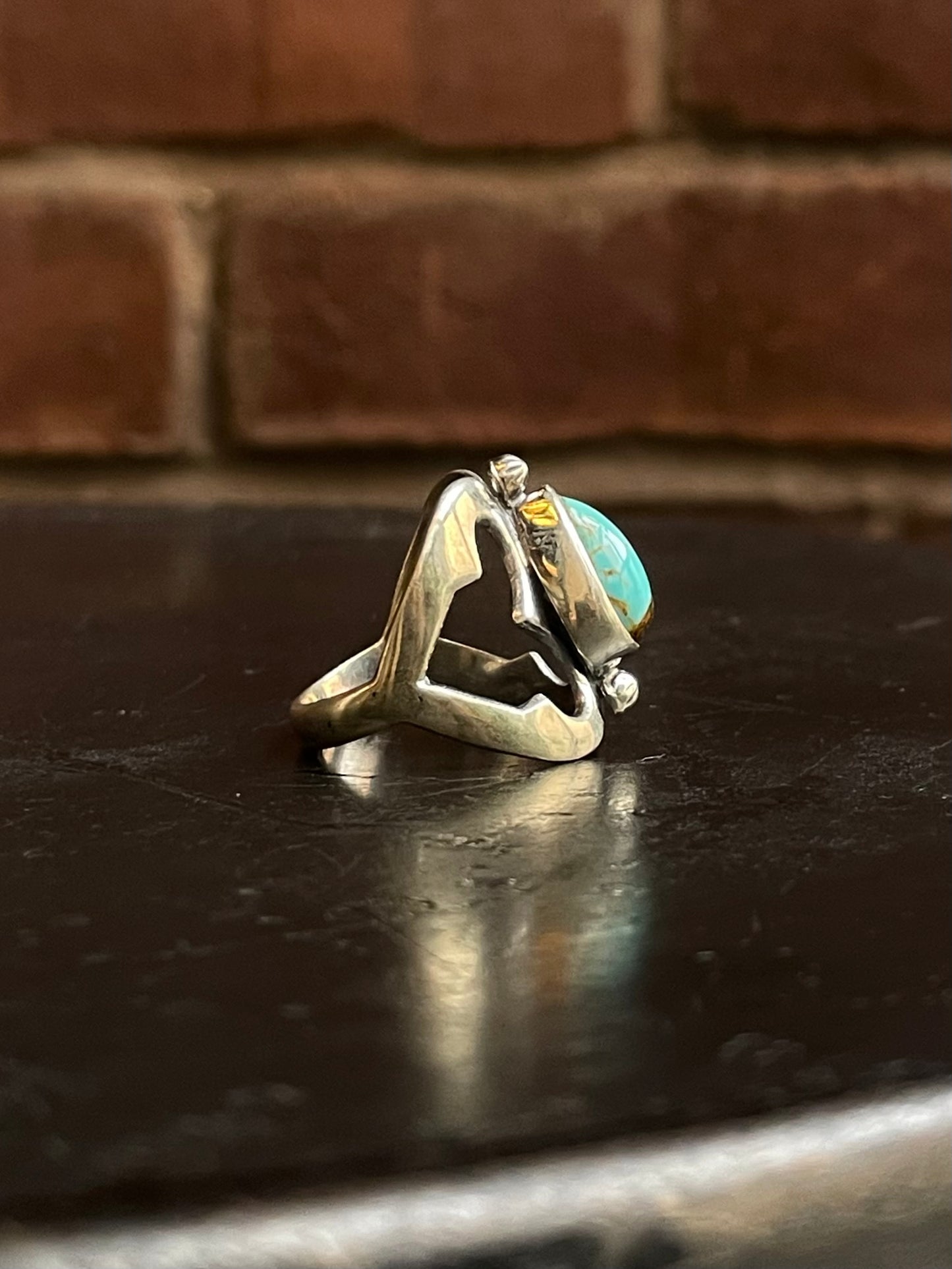 Kingman Turquoise Ring Size 8.5 | 925 Sterling Silver G504