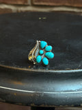 Kingman Turquoise Feather Ring | Sterling Silver | Size 7 | C139