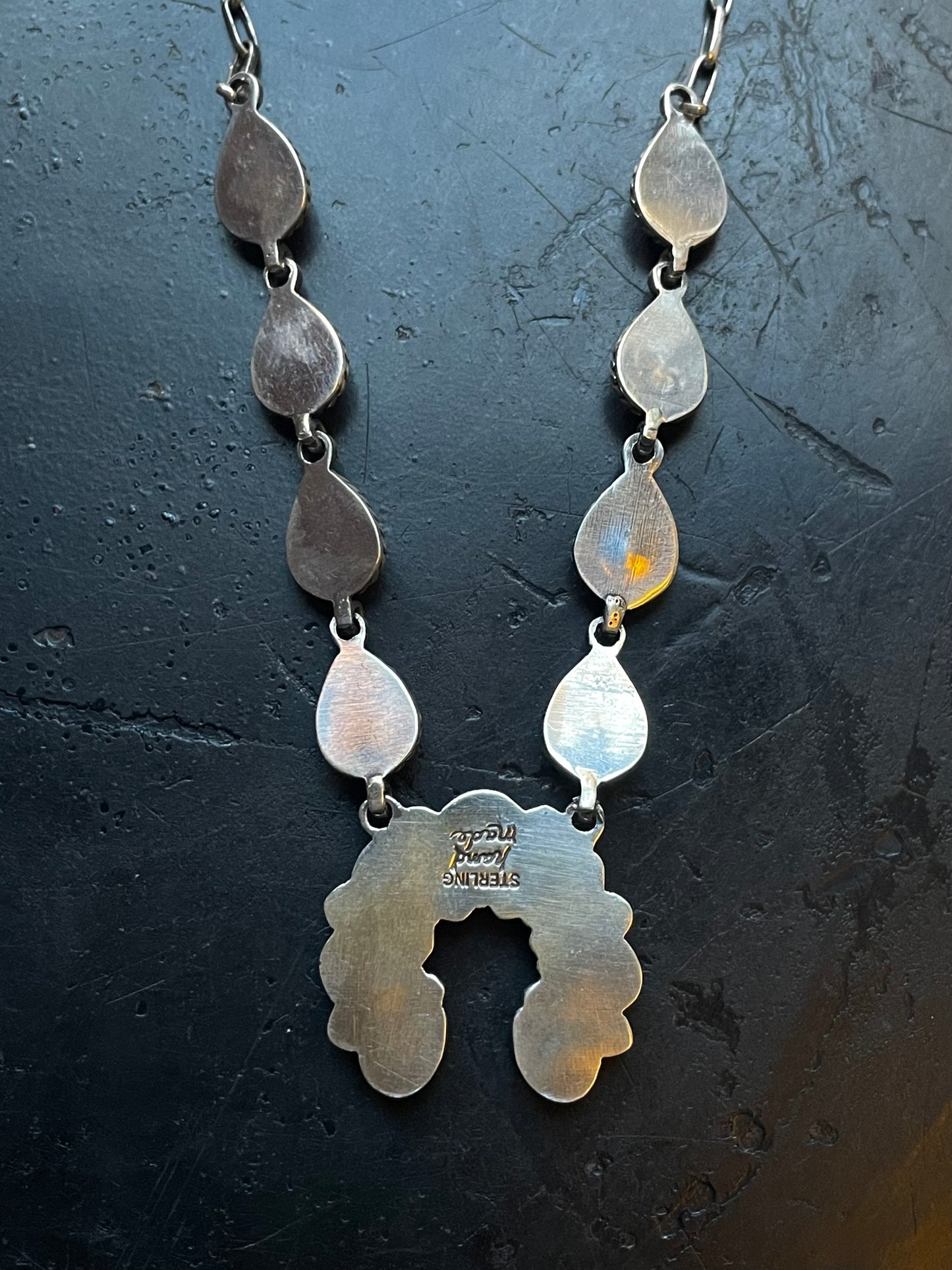 Spiny Oyster Naja Necklace | Orange Cluster Drop | 925 Silver E593