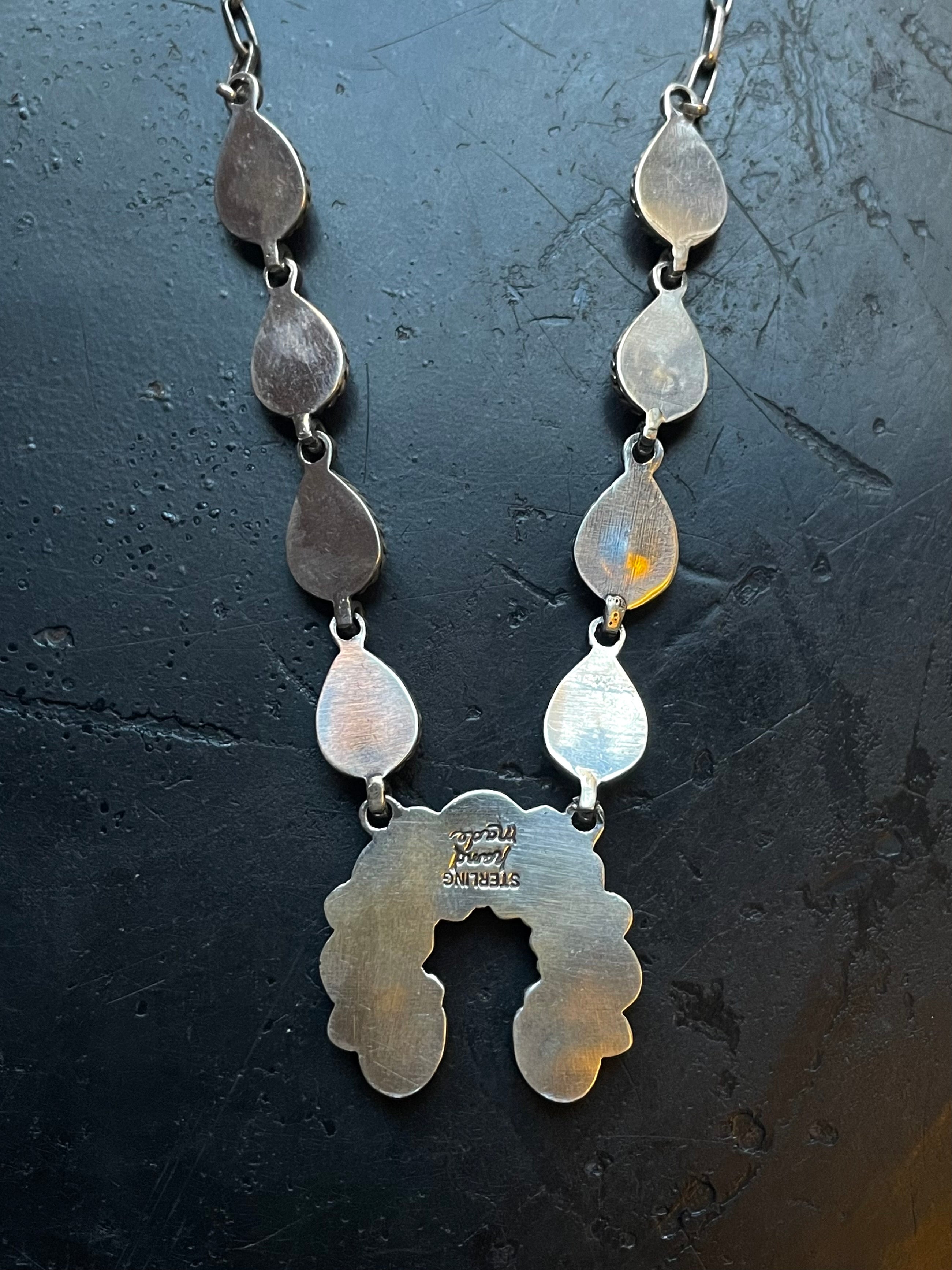 Spiny Oyster Naja Necklace | Orange Cluster Drop | 925 Silver E593