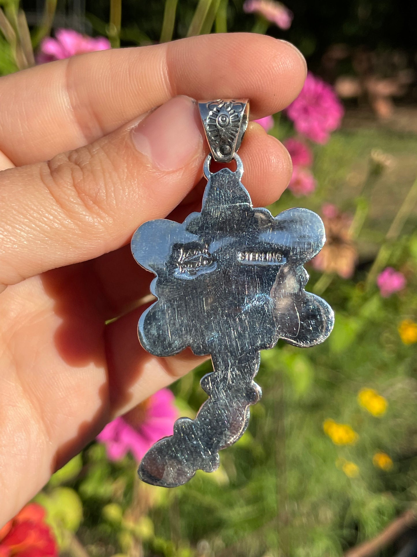 Pink Conch Dragonfly Pendant | Sterling Silver 925 B486