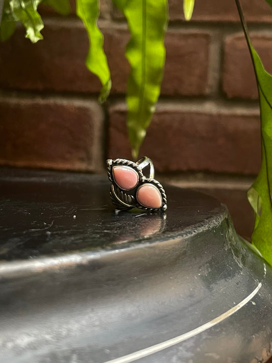 Pink Conch Ring | Sterling Silver 925 Size 8 C694