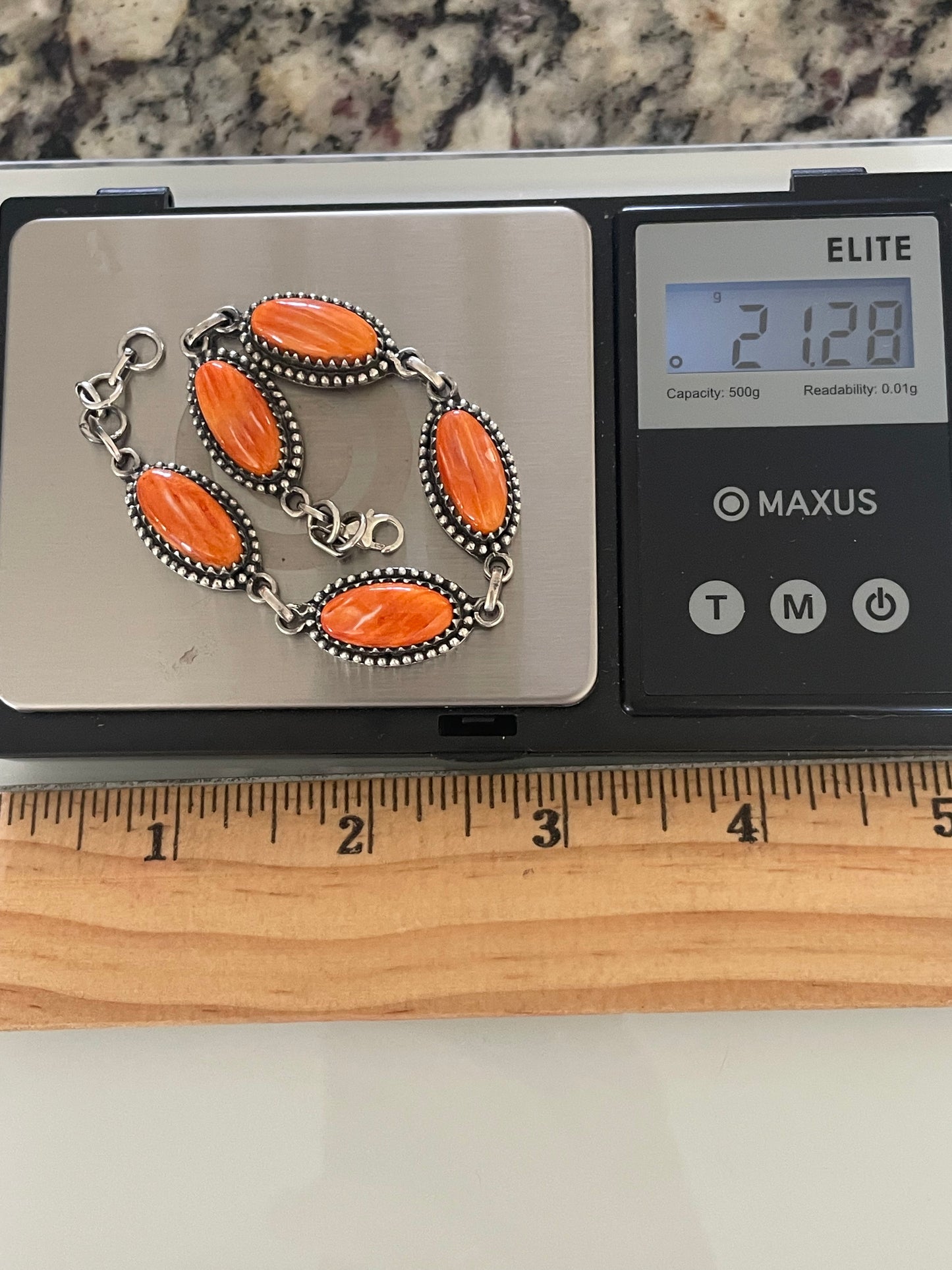 Spiny Oyster Link Bracelet | Sterling Silver G440