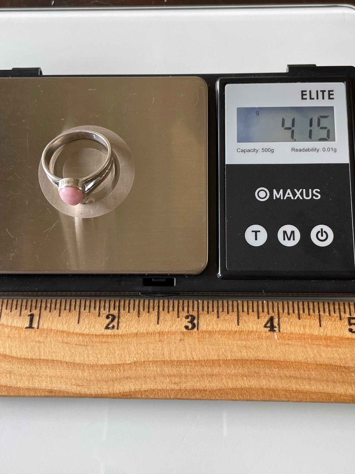 Pink Conch Ring Size 9 | 925 Sterling Silver G159