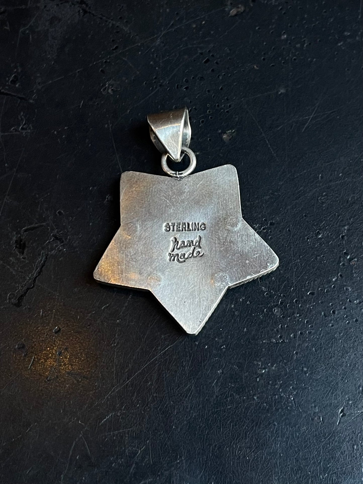 Kingman Turquoise Star Pendant | Sterling Silver E929