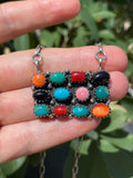 Multi Stone Necklace | 925 Sterling Silver D131