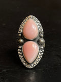 Pink Conch Ring Size 7 | 925 Sterling Silver G168