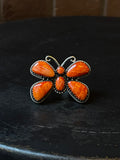 Spiny Oyster Butterfly Ring | Sterling Silver | Size 9 | A237