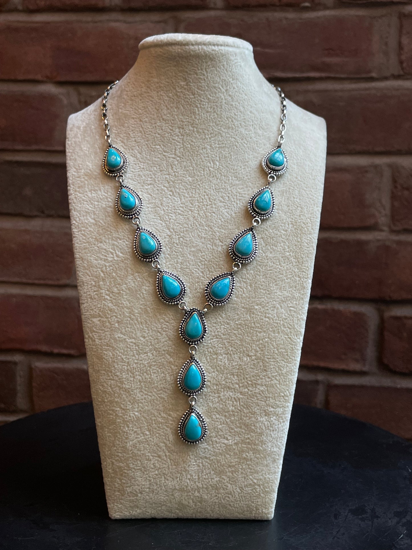 Kingman Turquoise Necklace | 925 Sterling Silver E367