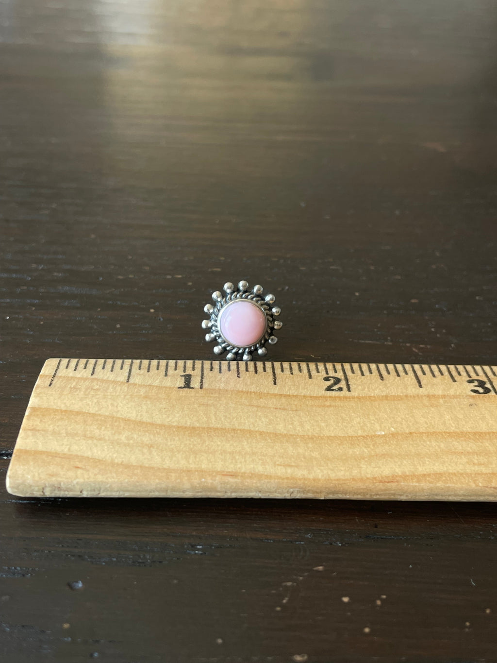 Pink Conch Stud Earrings | 925 Sterling Silver E795