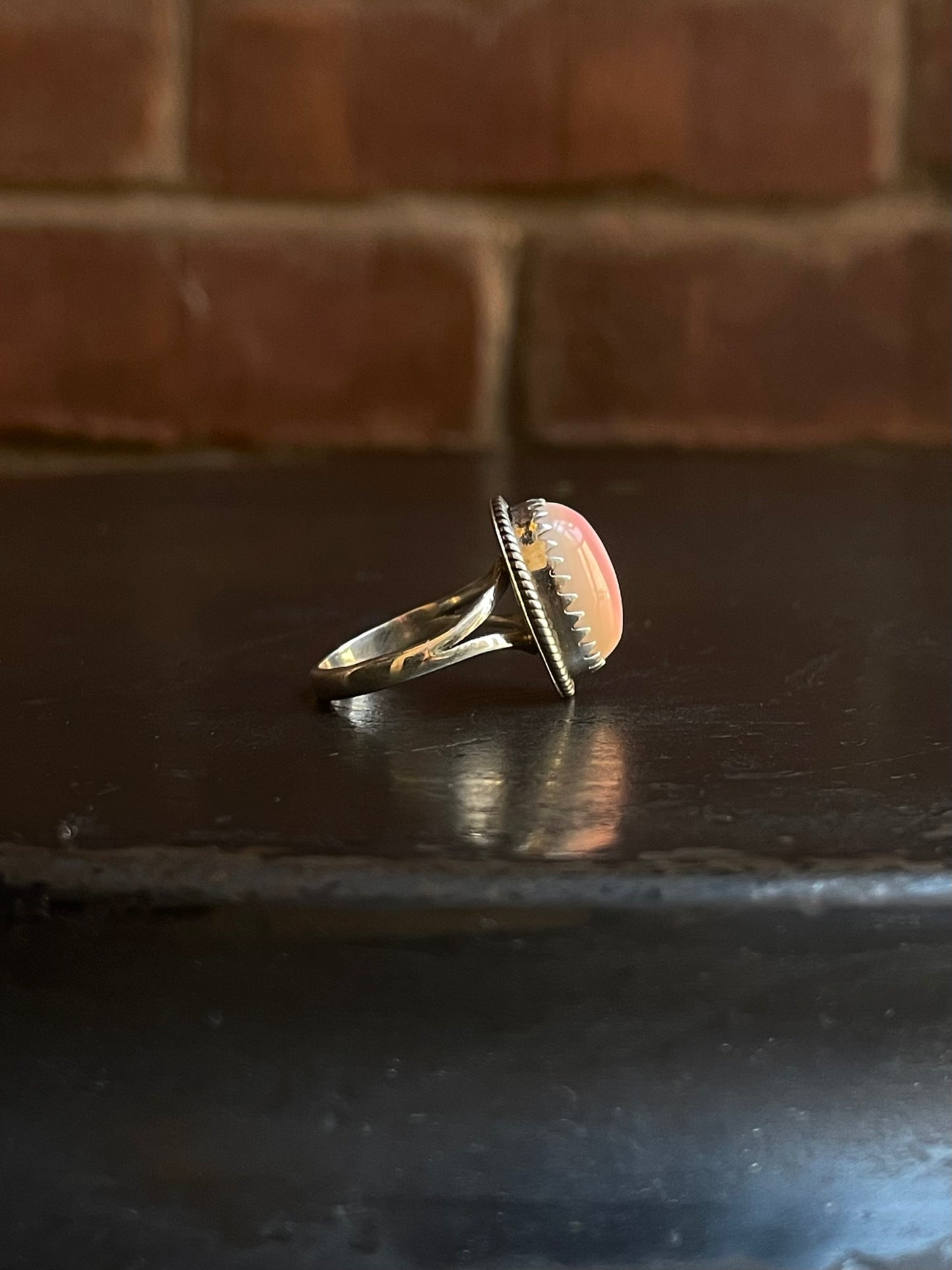 Pink Conch Ring Size 6 | 925 Sterling Silver G522