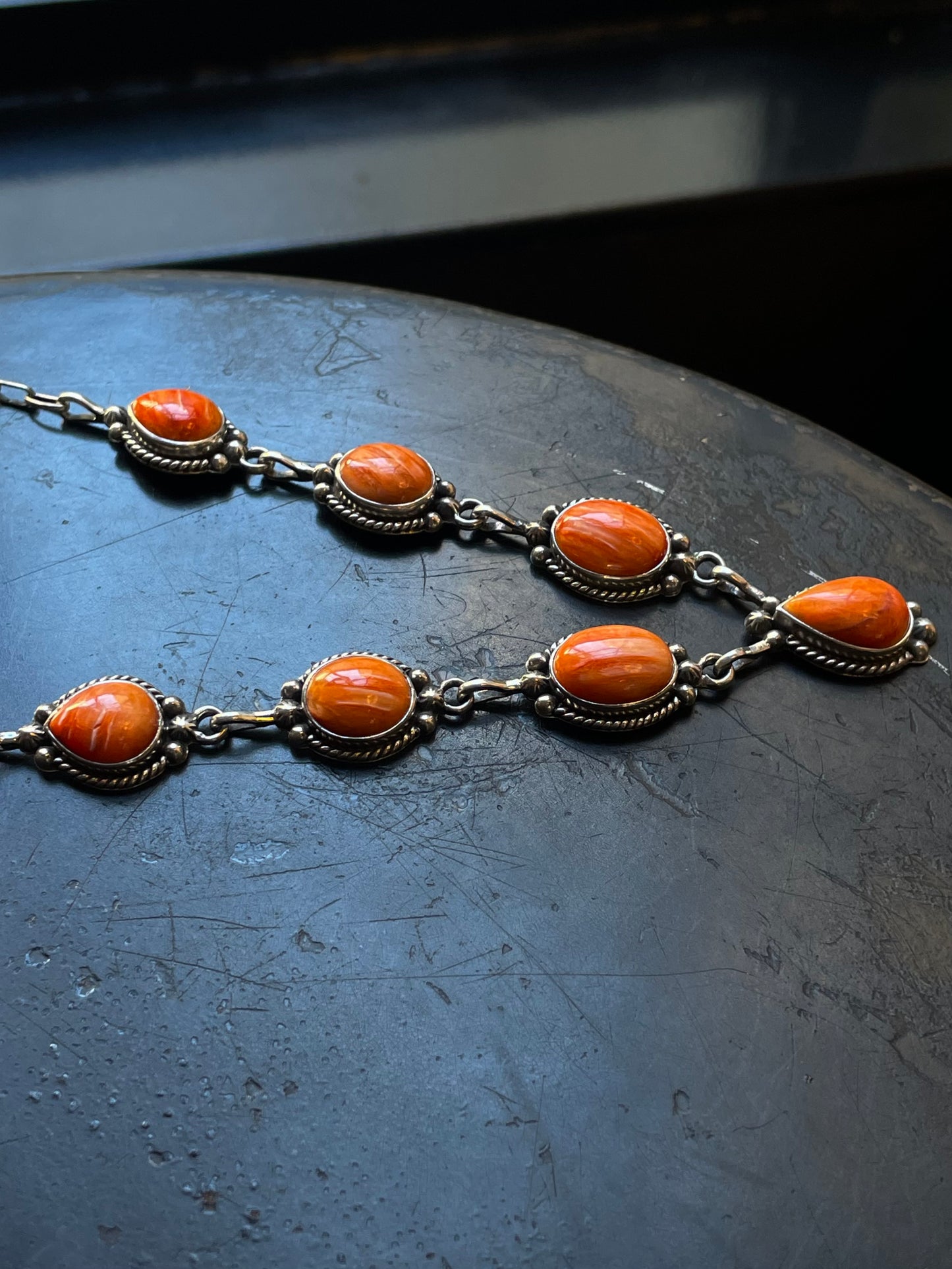 Spiny Oyster Necklace | Sterling Silver Southwestern E834