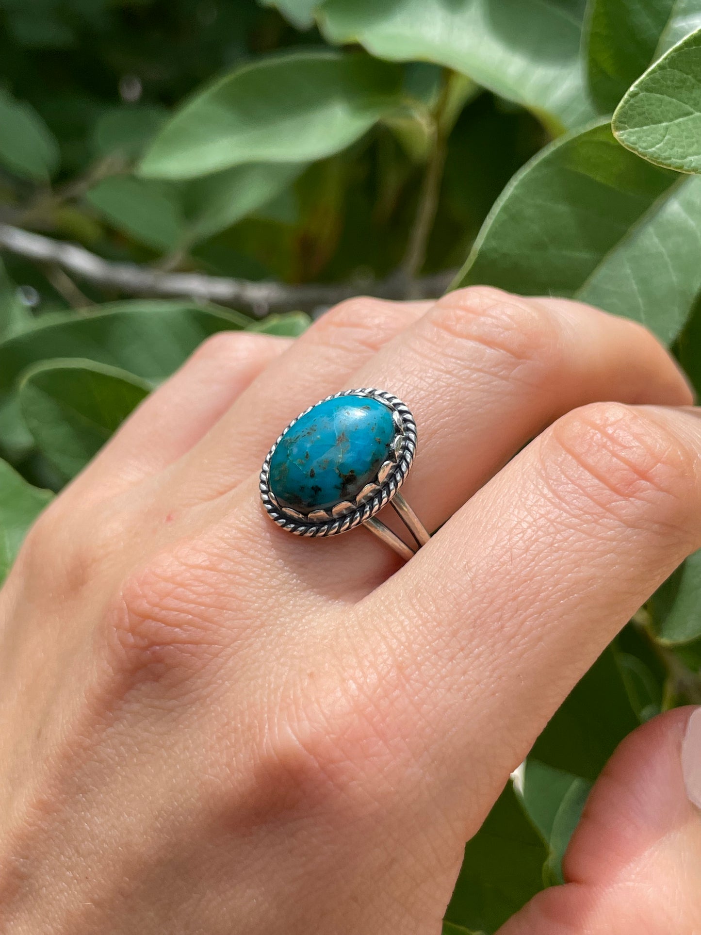Kingman Turquoise Ring Size 9 | 925 Sterling Silver D183