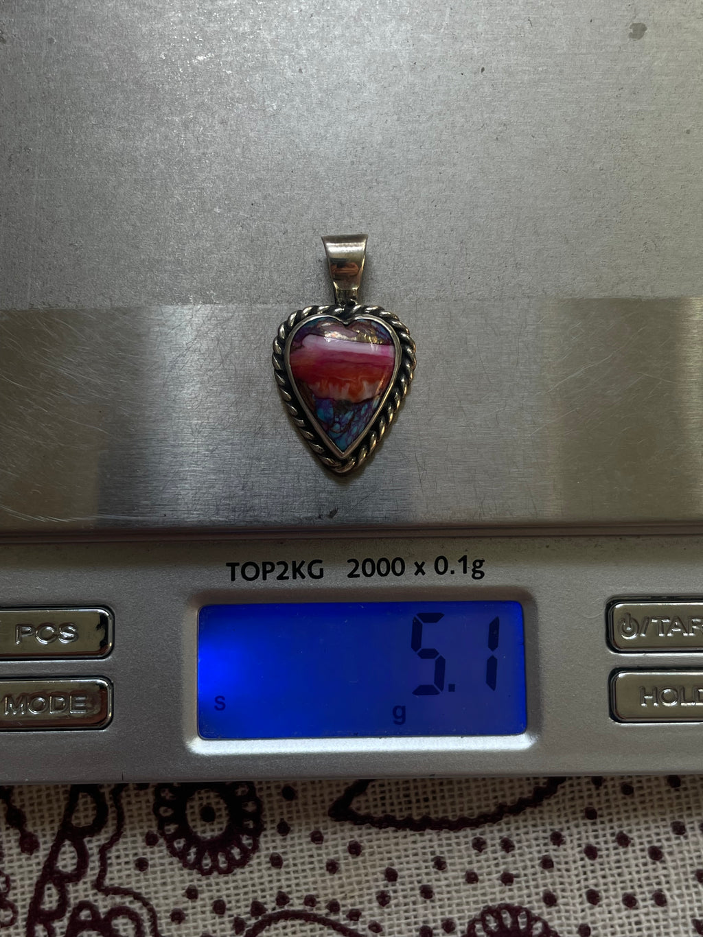 Dahlia Heart Pendant | 925 Sterling Silver | D336