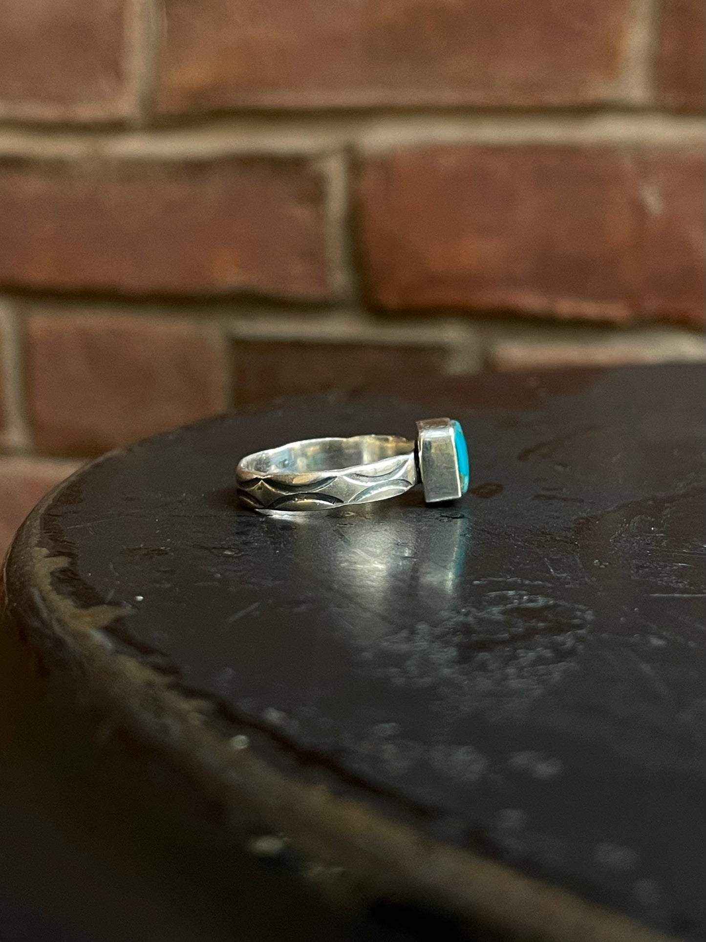 Kingman Turquoise Ring Size 8 | 925 Sterling Silver  E744