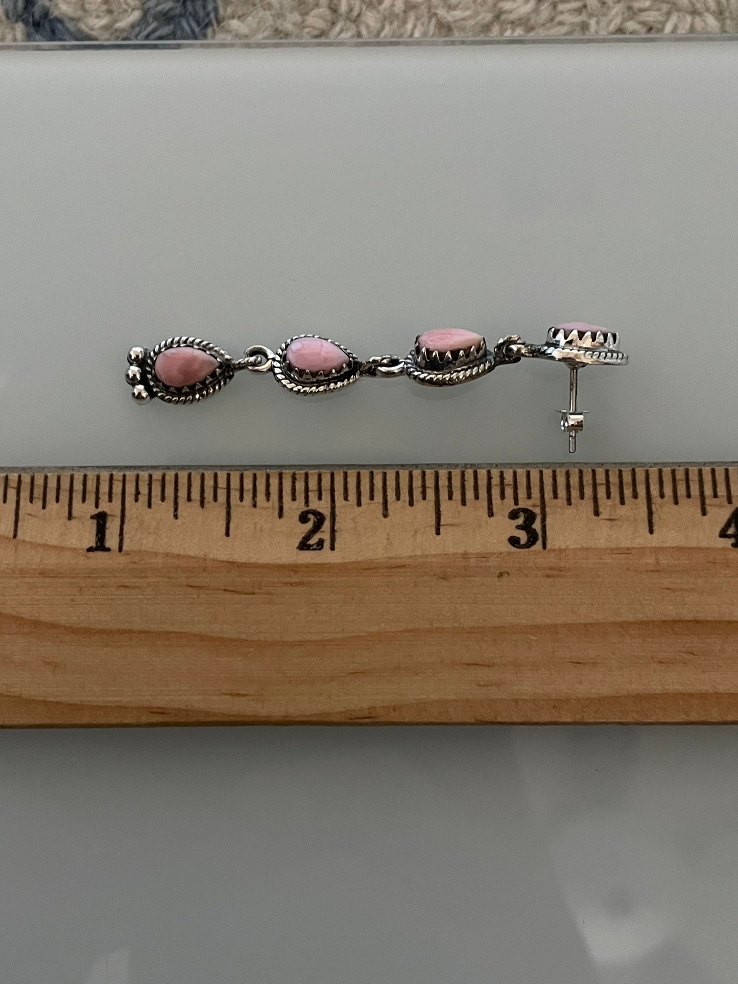Pink Conch Earrings | 925 Sterling Silver E381