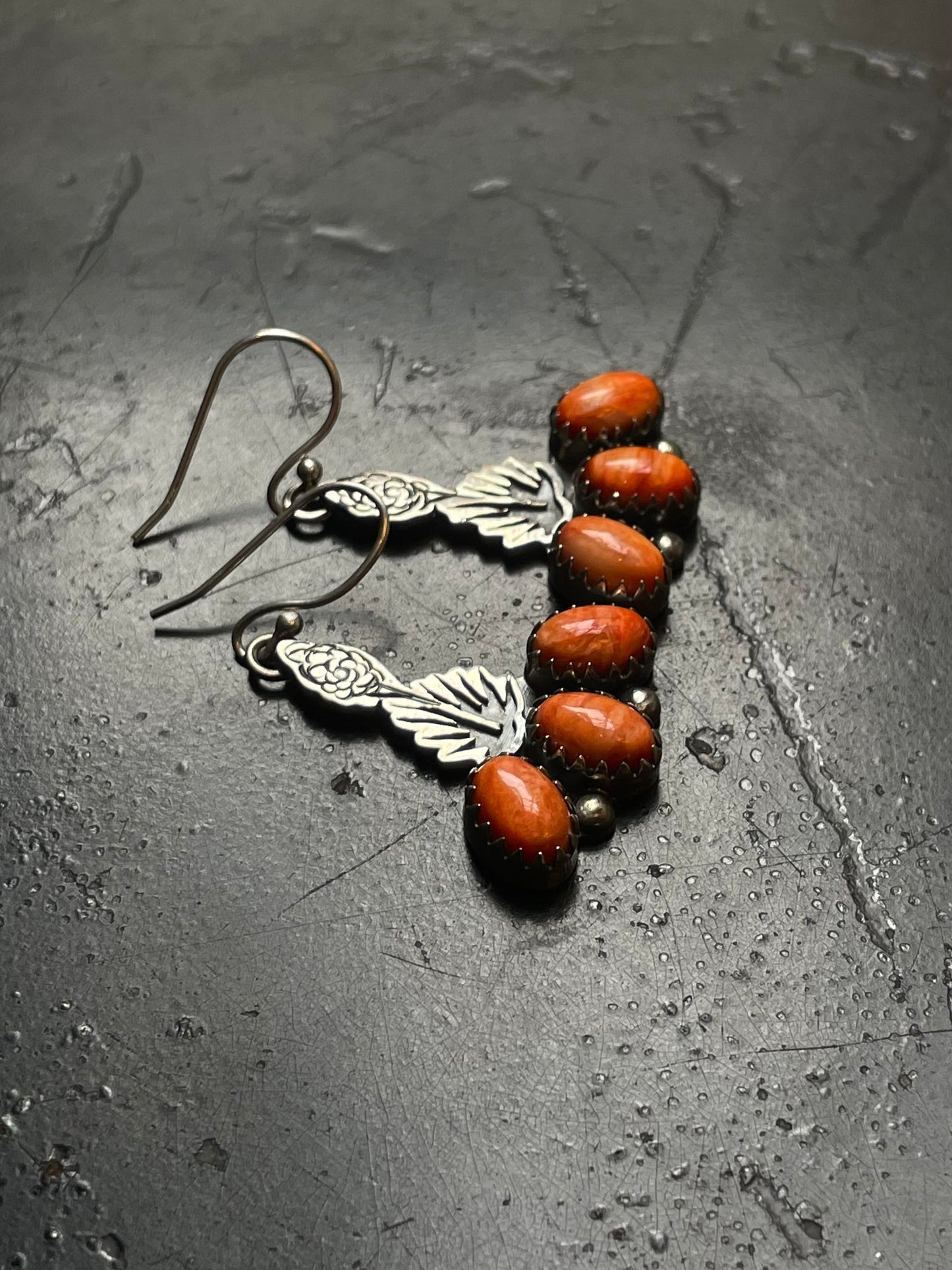 Spiny Oyster Hook Earrings | 925 Sterling Silver G243