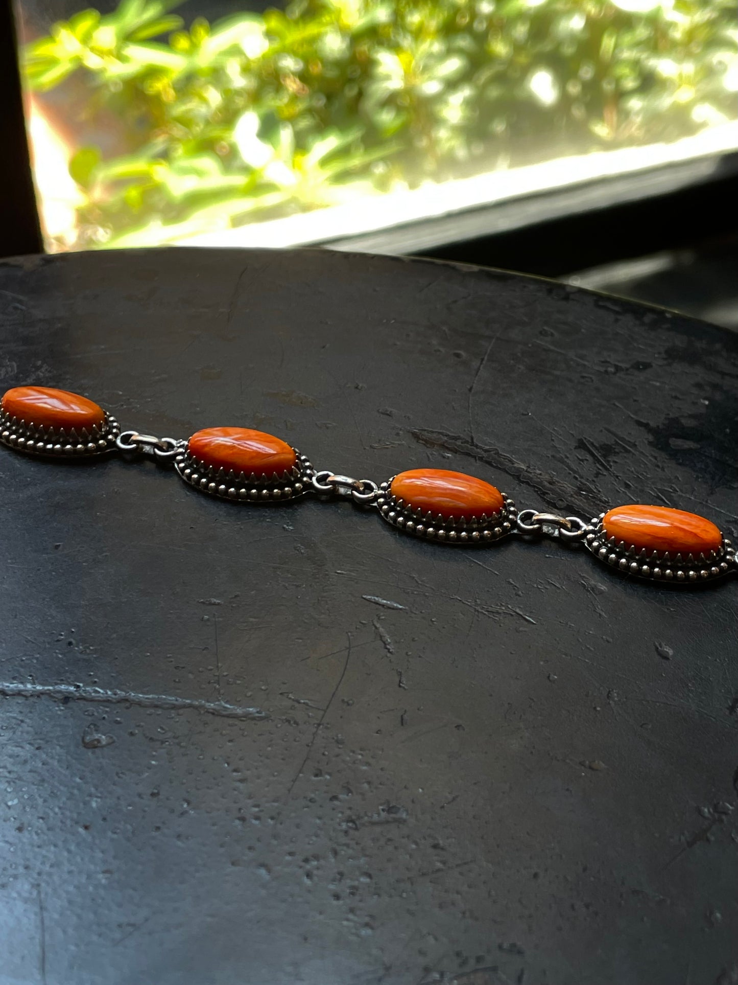 Spiny Oyster Link Bracelet | Sterling Silver G440