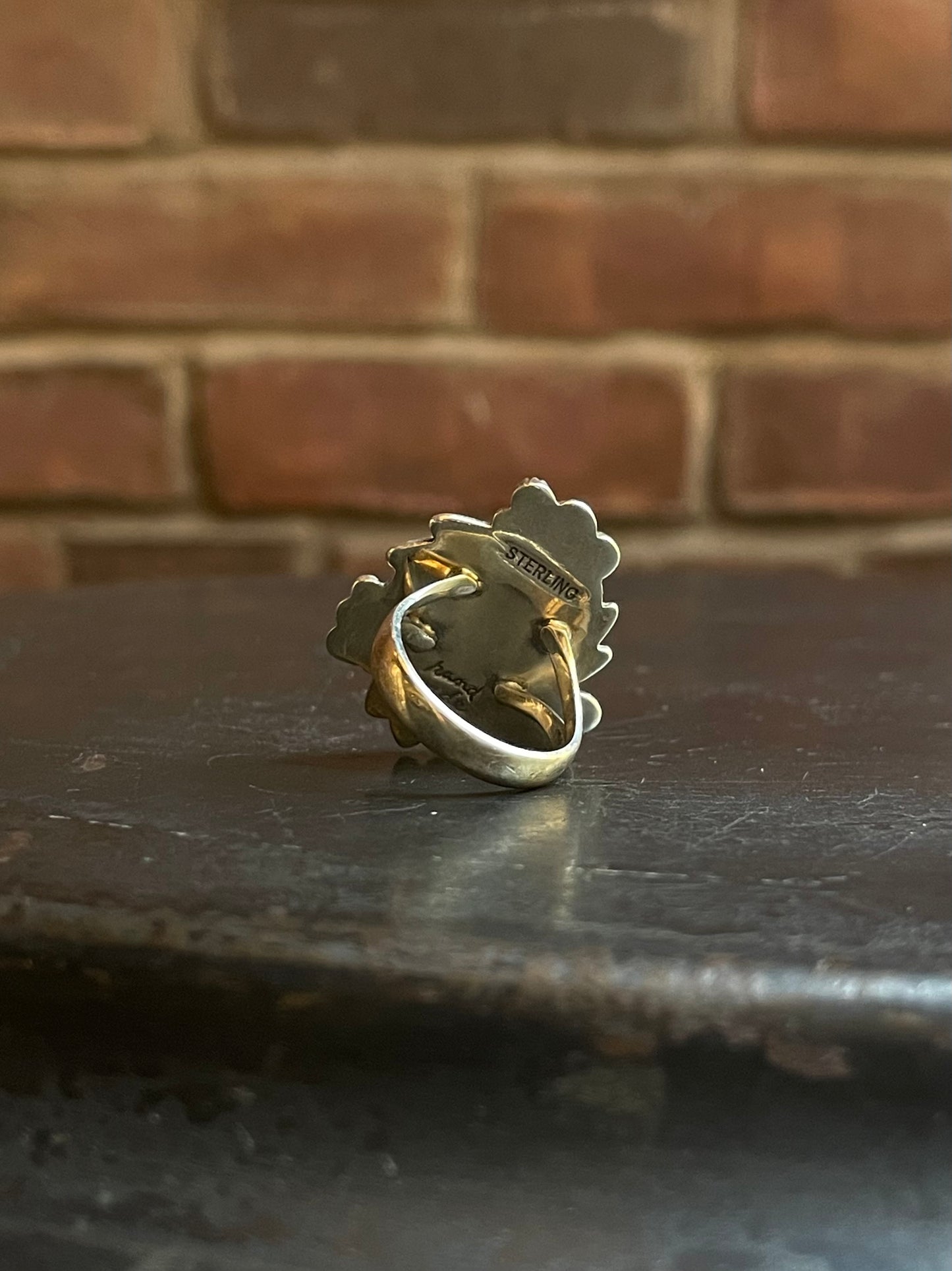 Turquoise Tear Drop Ring Size 6 | Sterling Silver E858