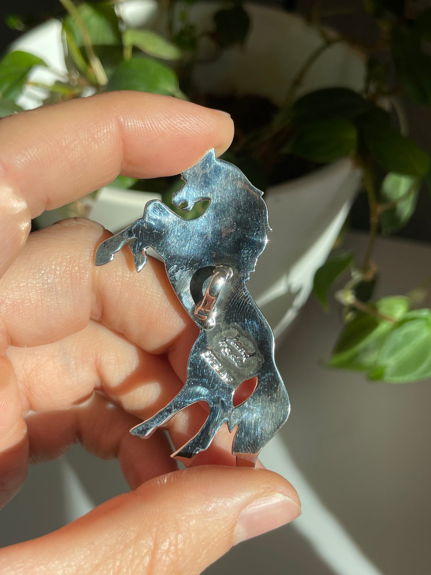 Turquoise Horse Pendant | Sterling Silver 925 B777