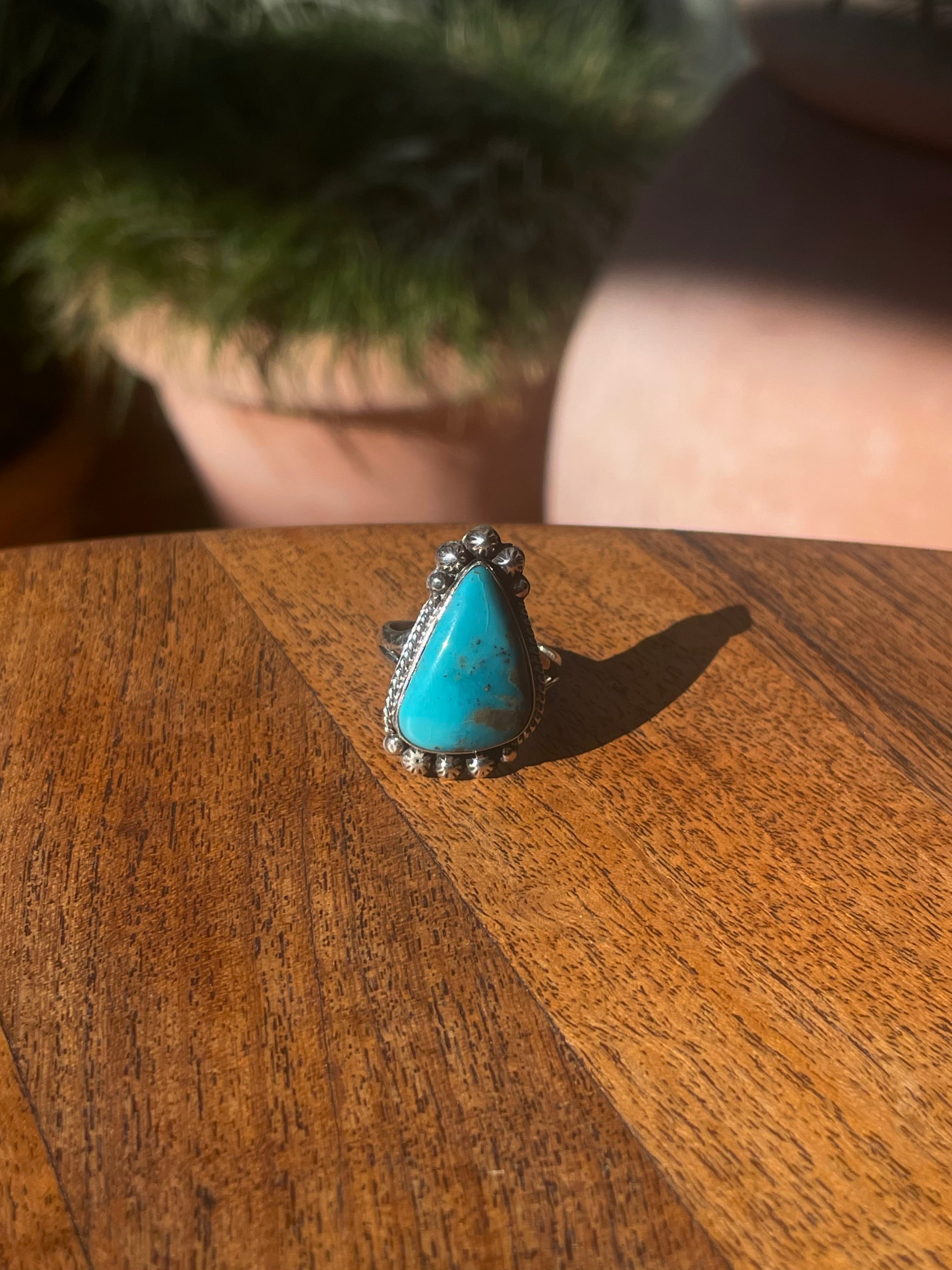 Turquoise Ring Size 9 | 925 Sterling Silver C868