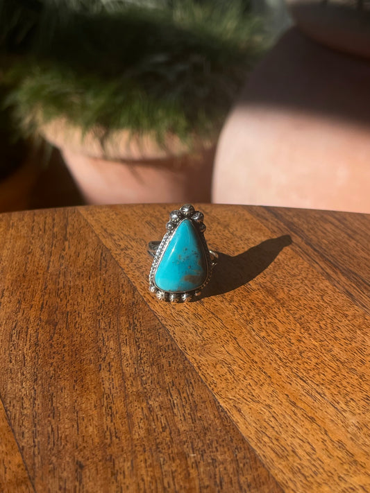 Turquoise Ring Size 9 | 925 Sterling Silver C868