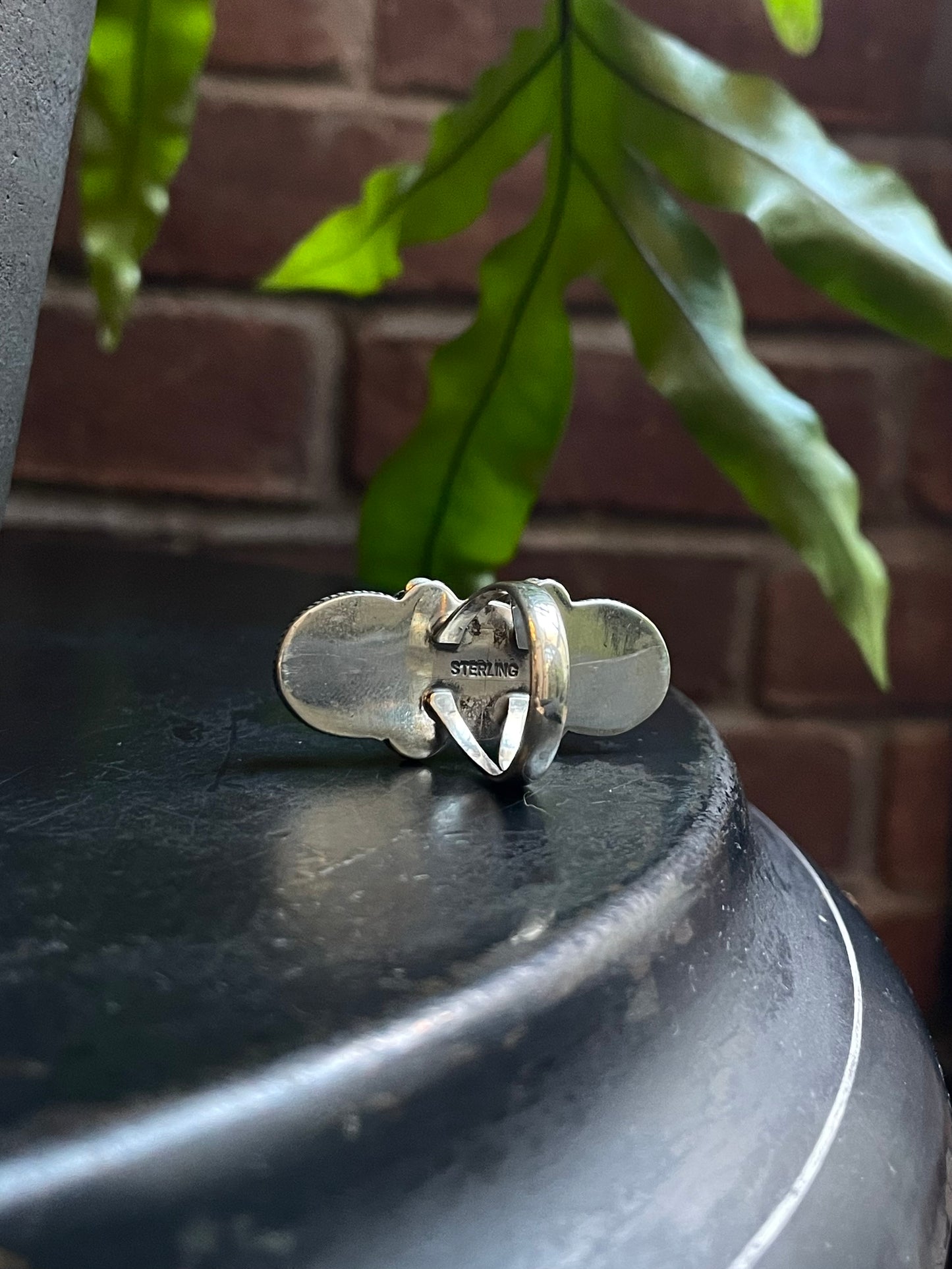 Pink Conch Floral Ring Size 6 | 925 Sterling Silver C570