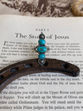 Kingman Turquoise Three Stone Ring | 925 Sterling Silver Size 6 G810