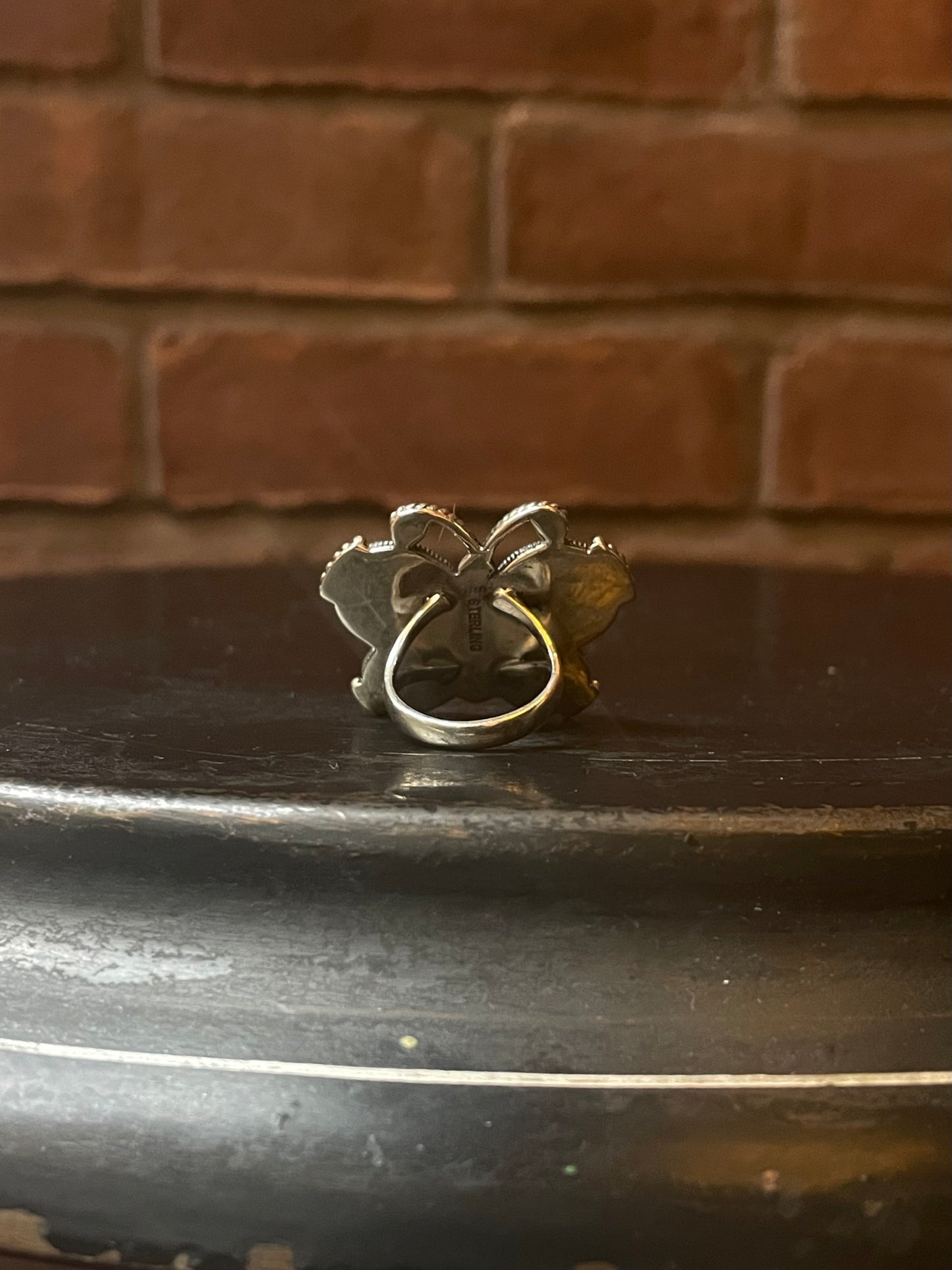 Pink Conch Butterfly Ring Size 6 | 925 Sterling Silver C926