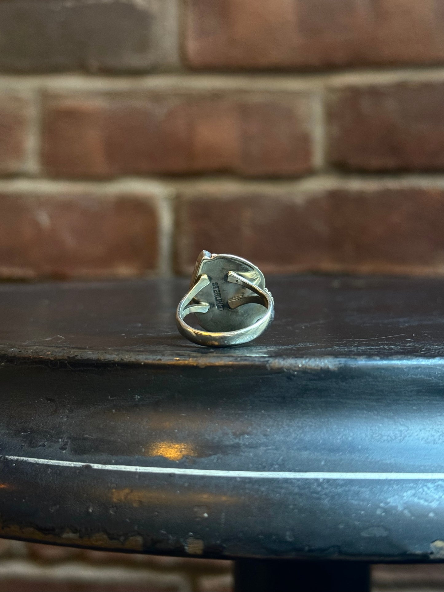 Turquoise Floral Ring Size 9 | 925 Sterling Silver C001