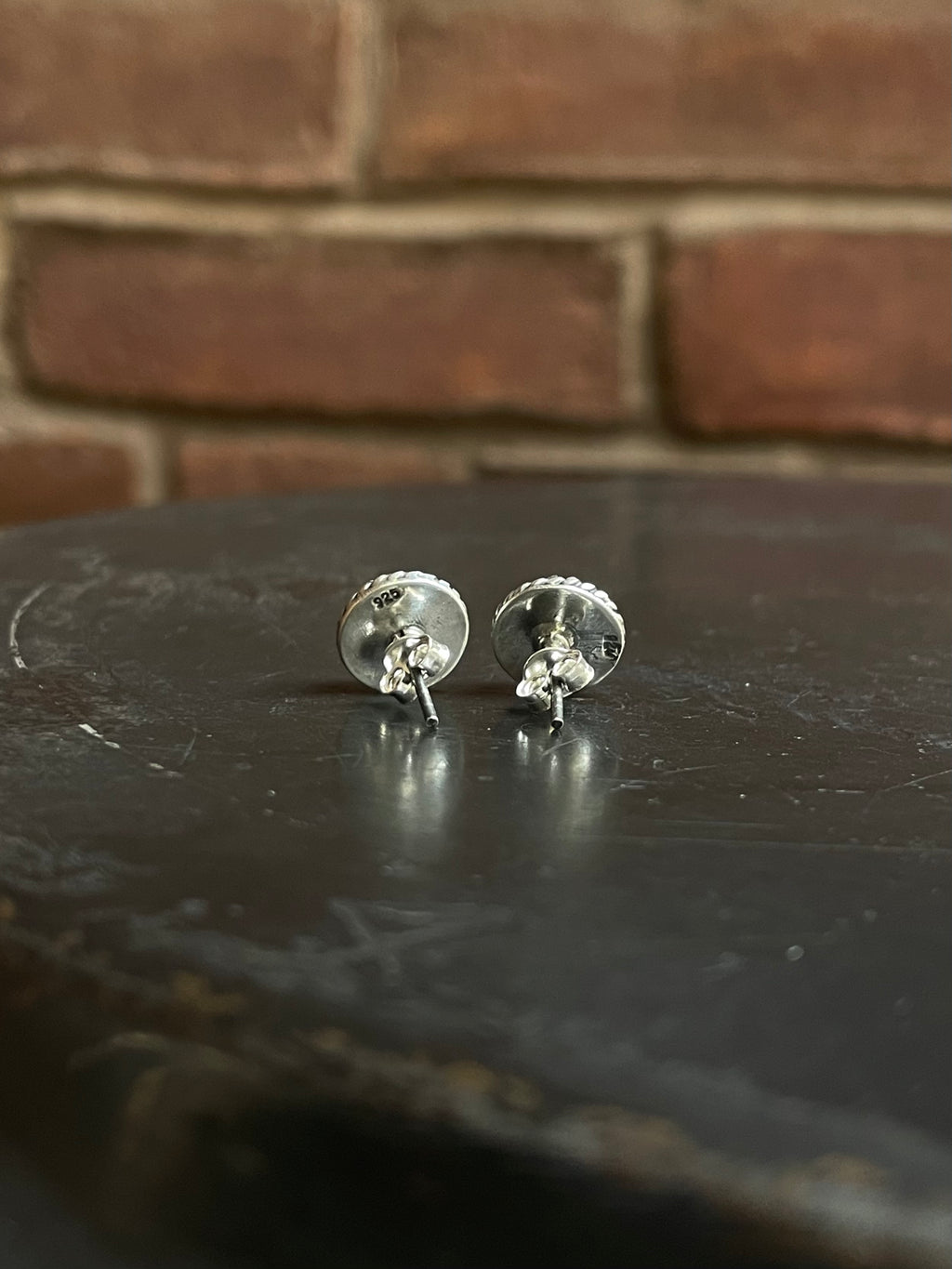 Kingman Turquoise Stud Earrings | 925 Sterling Silver E818