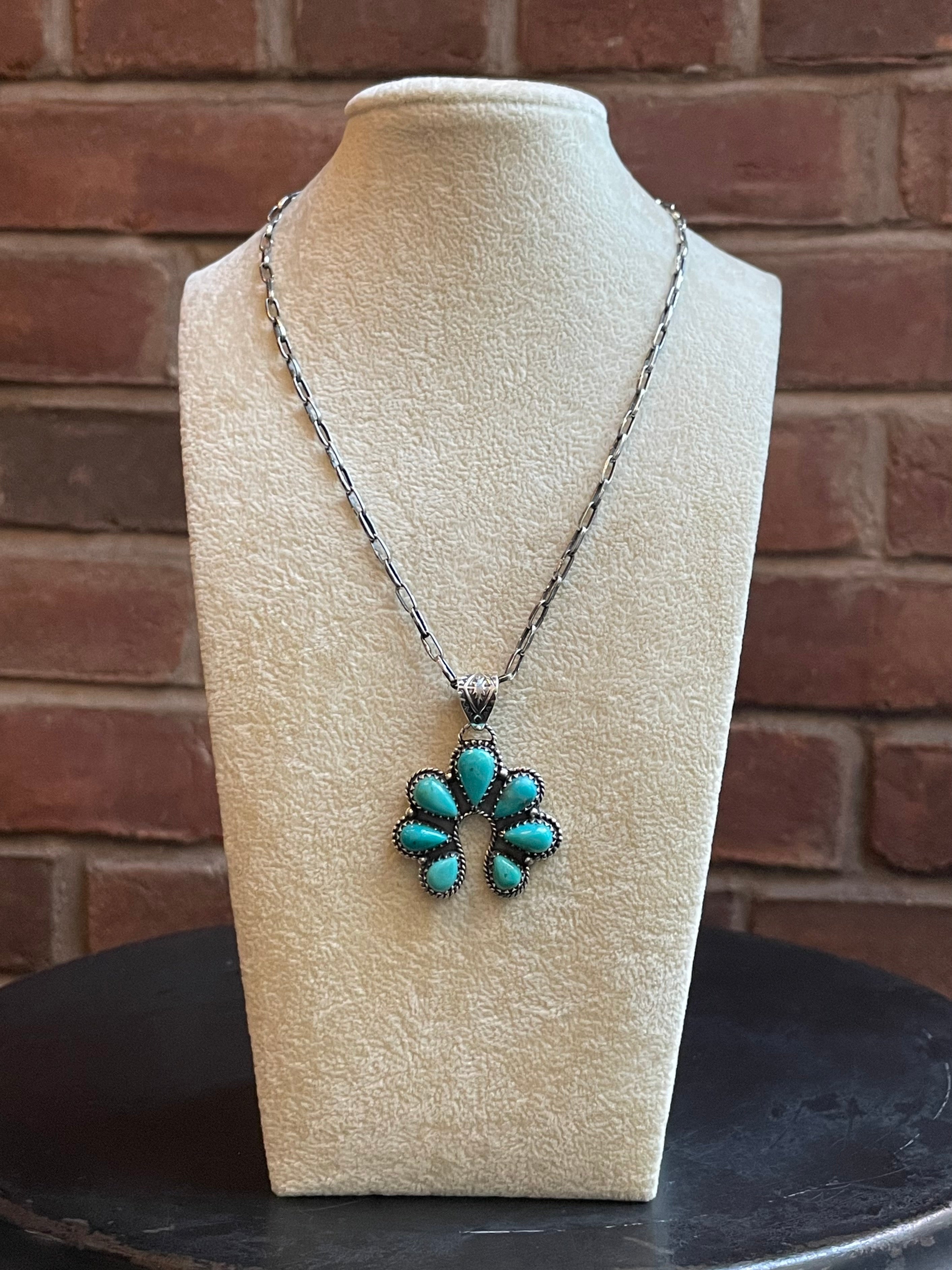Turquoise Naja Pendant | 925 Sterling Silver E226