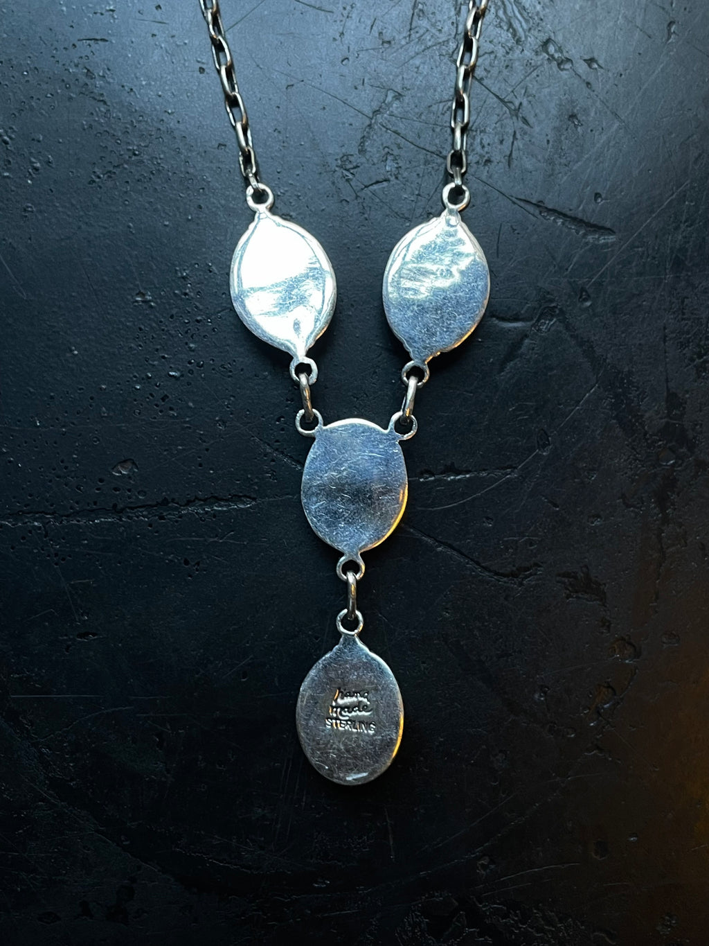 Pink Conch Lariat Necklace | 925 Sterling Silver E346