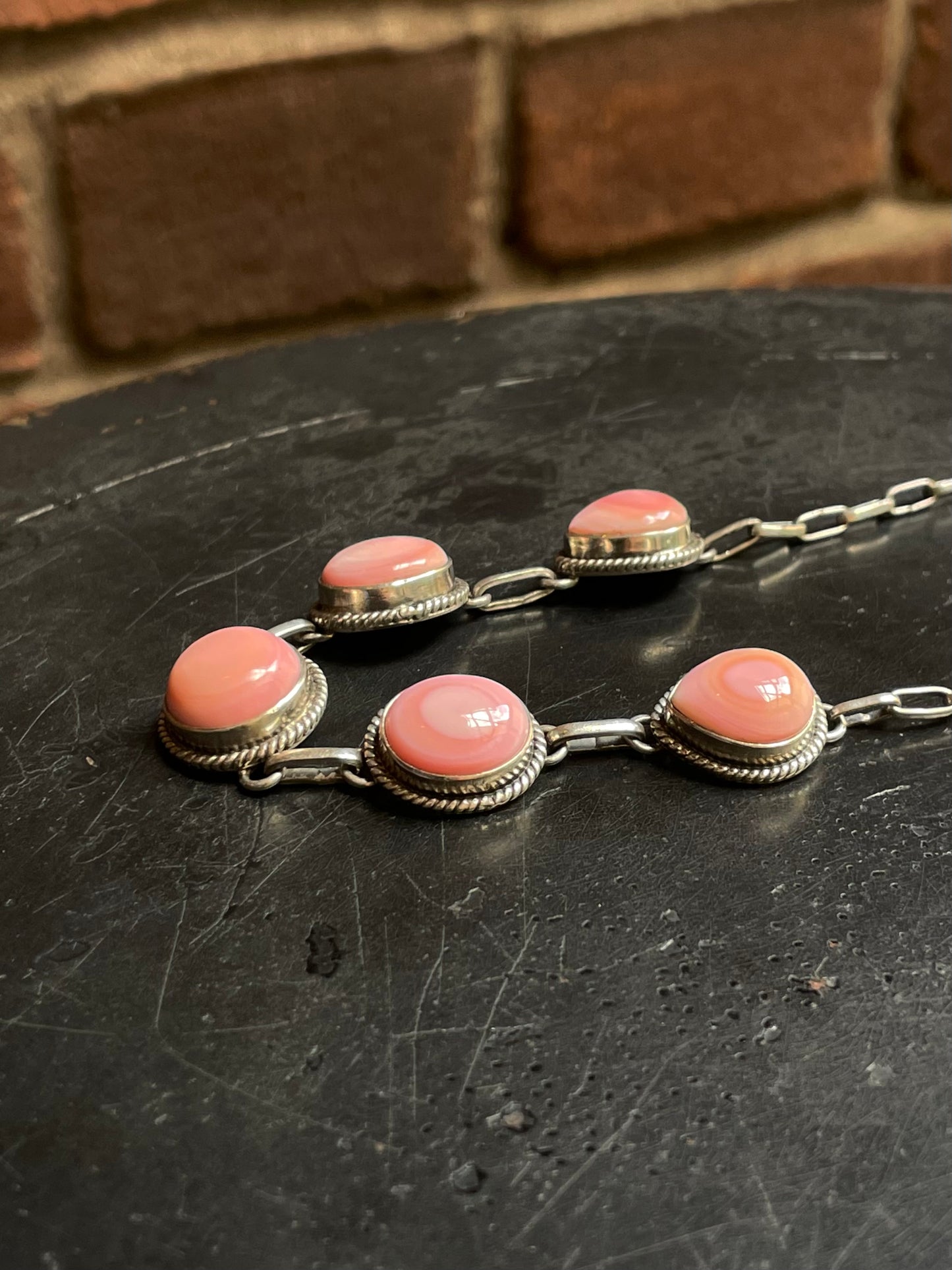 Pink Conch Necklace | 925 Sterling Silver E976