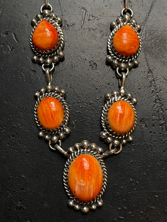 Spiny Oyster Necklace | 925 Sterling Silver Southwestern G255