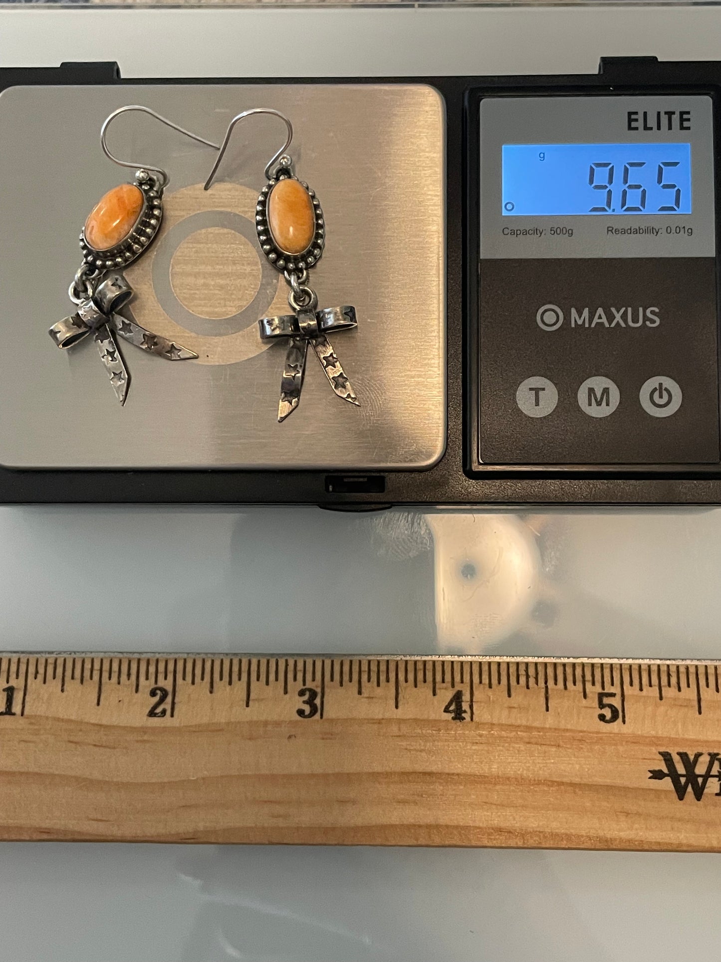 Spiny Oyster Bow Hook Earrings | 925 Sterling Silver G246