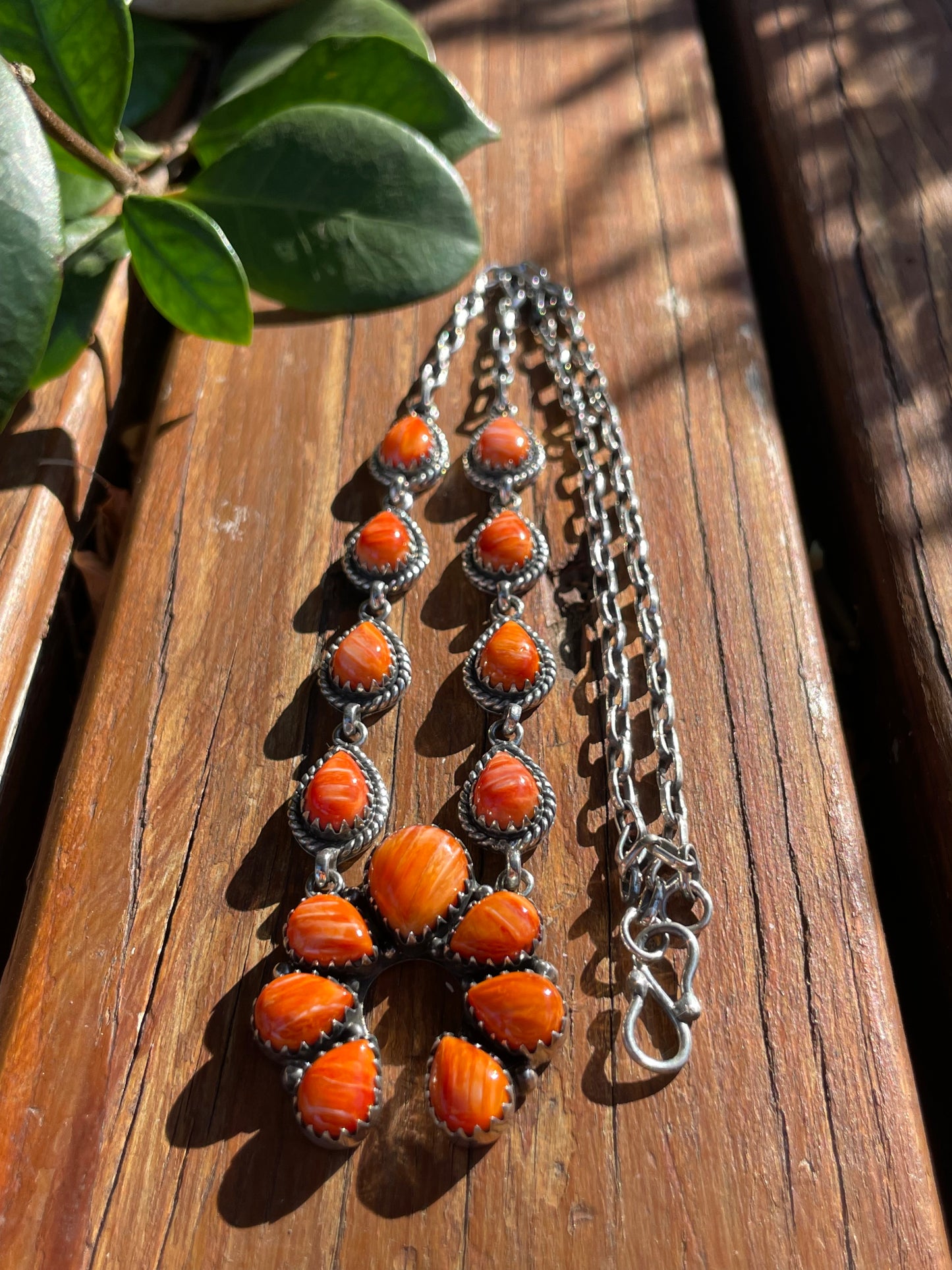 Spiny Oyster Naja Pendant Necklace | Sterling Silver 925 | B893