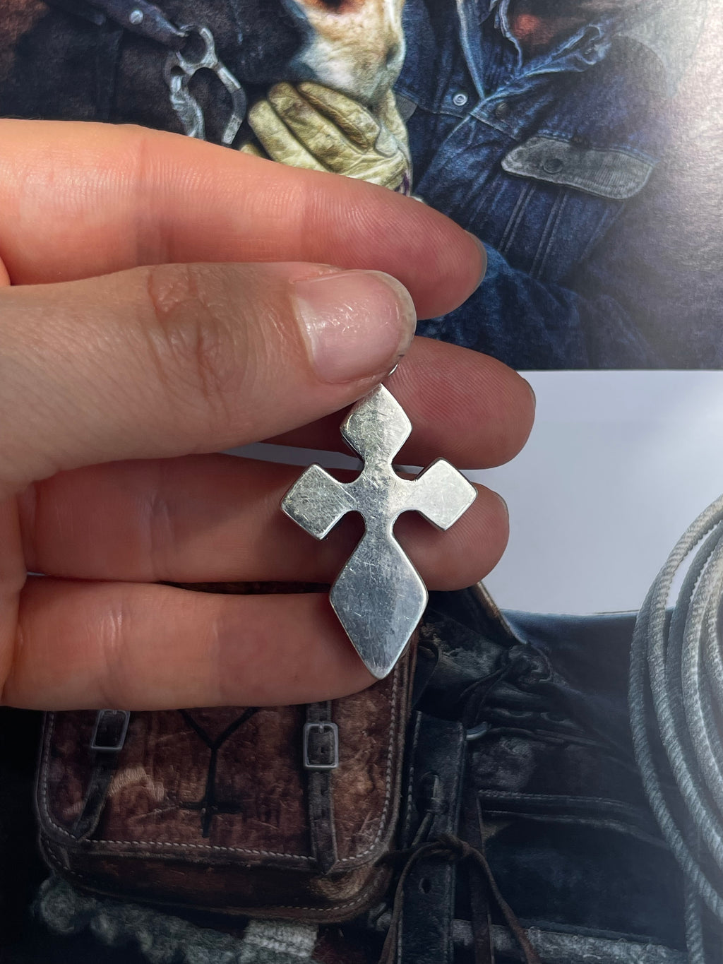 Lapis Lazuli Cross Pendant | 925 Sterling Silver D249
