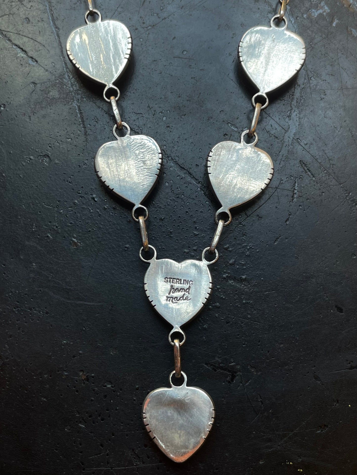 Pink Conch Heart Necklace | Sterling Silver G456
