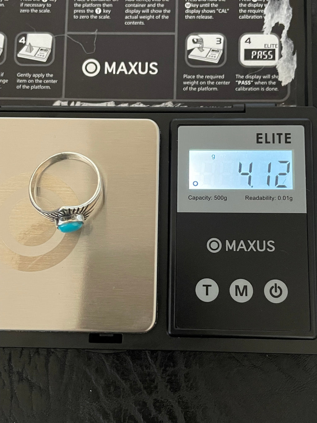 Kingman Turquoise Ring Size 9.75 | 925 Sterling Silver Southwest E141