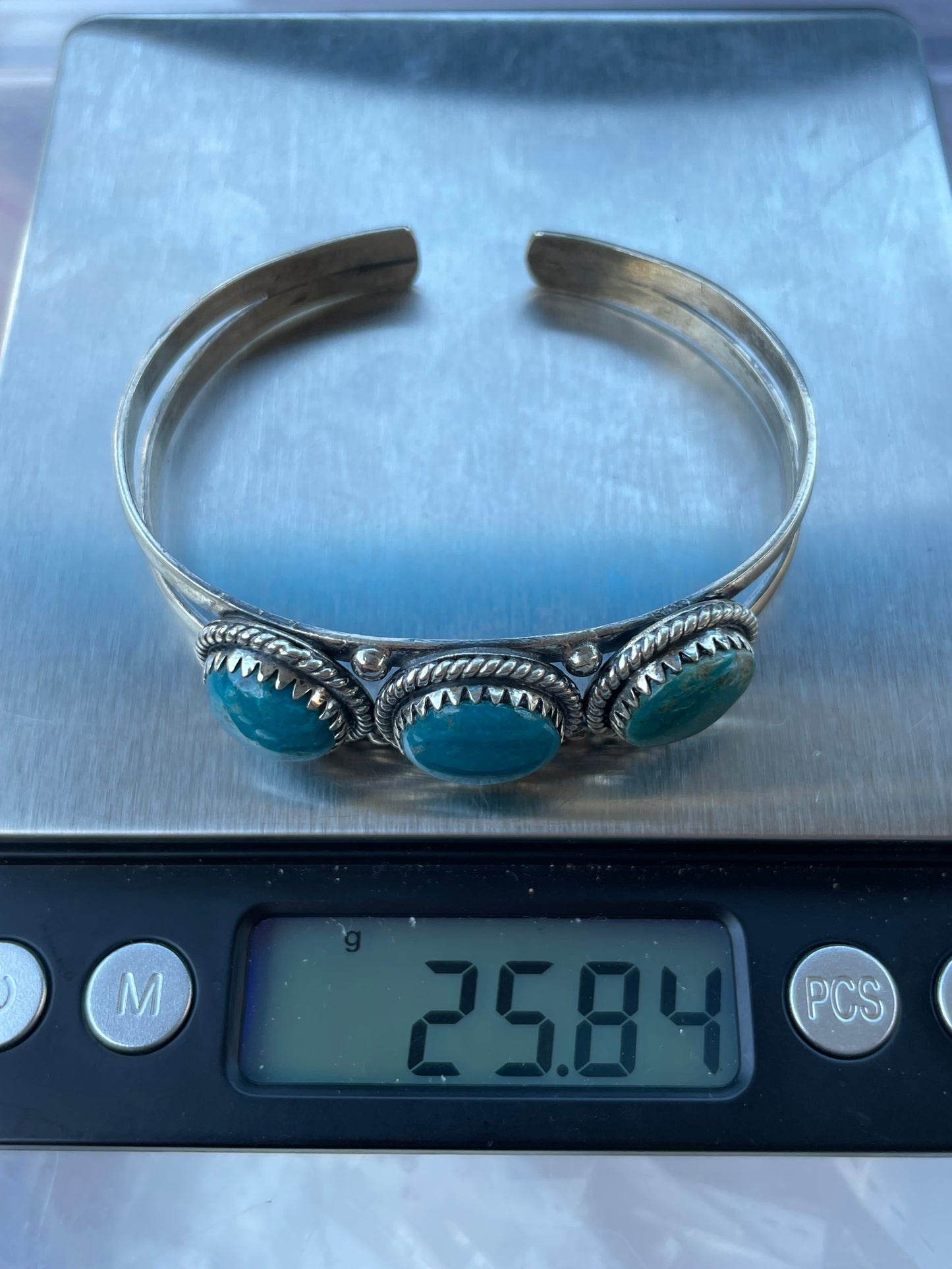 Turquoise Cuff Bracelet | Sterling Silver 925 C746