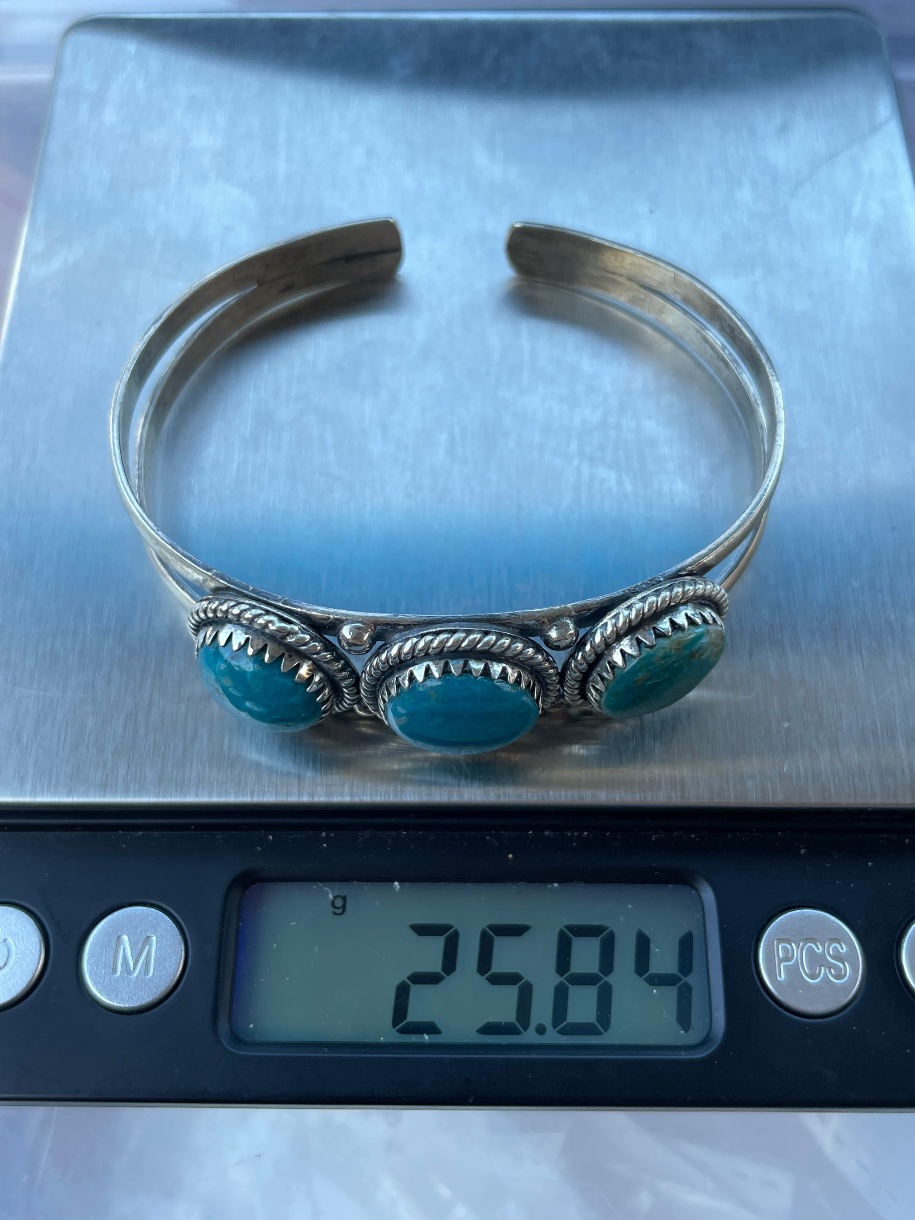 Turquoise Cuff Bracelet | Sterling Silver 925 C746