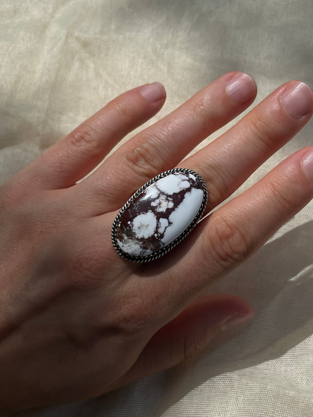 Wild Horse Stone Ring | Sterling Silver 925 | Size 10 C594