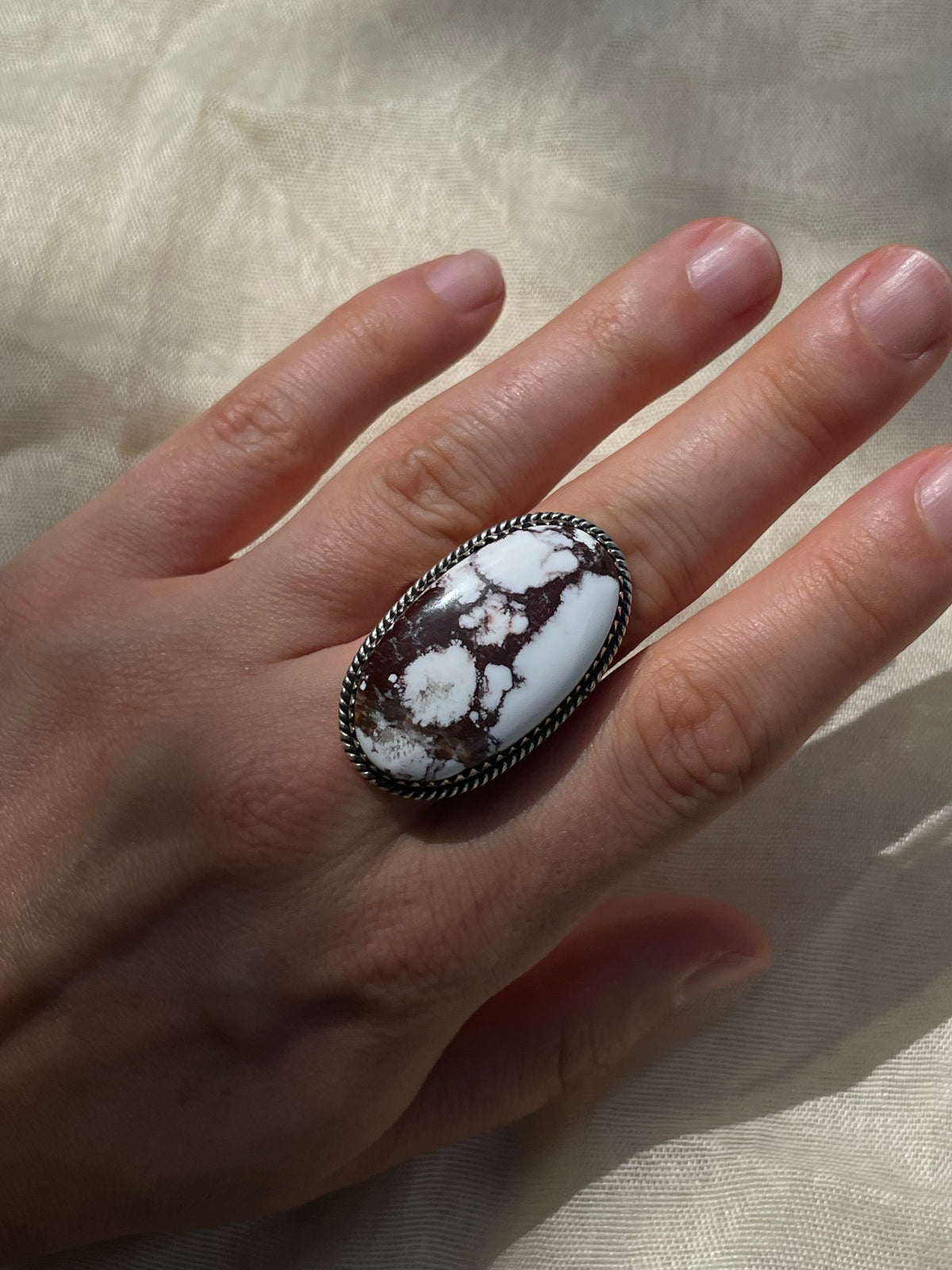 Wild Horse Stone Ring | Sterling Silver 925 | Size 10 C594