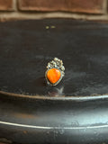 Spiny Oyster Floral Ring | 925 Sterling Silver | Size 6 C221